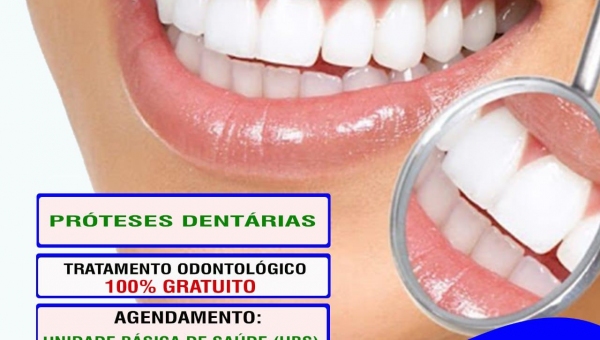 SAÚDE BUCAL: Prefeitura de Angico oferece próteses dentárias gratuitas na rede pública municipal