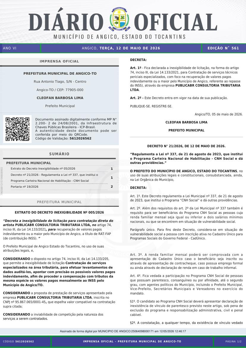 Capa da edição