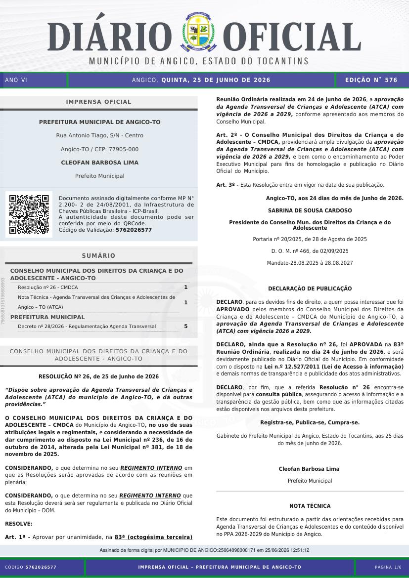 Capa da edição