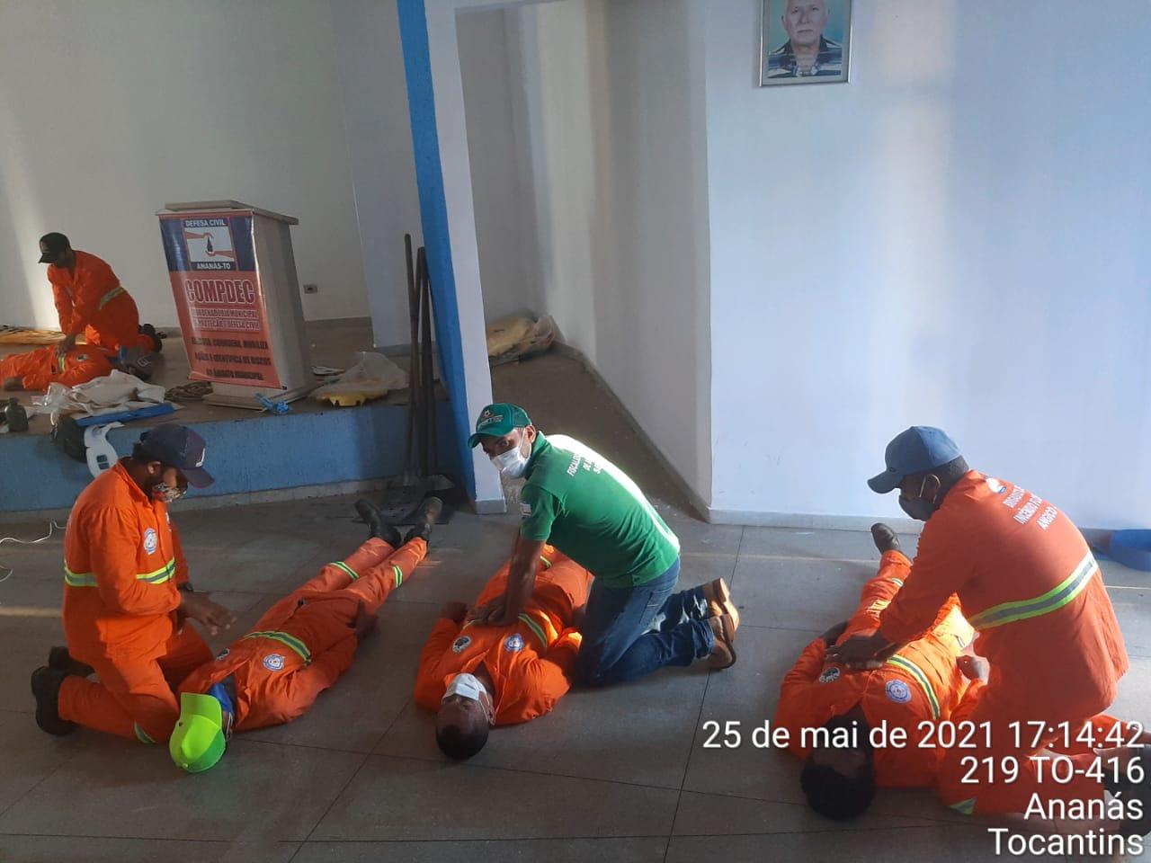 Brigadistas de Angico participam do Curso de Brigadistas de Combate a Incêndio Florestal em Ananás