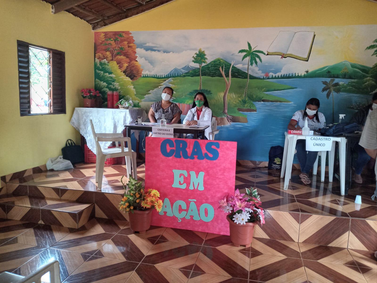 ASSISTÊNCIA SOCIAL: ação itinerante leva serviços sociais aos moradores  da Associação ACAN, Povoado Vaca Morta e Extrema