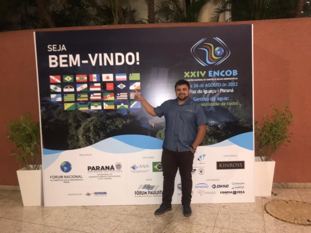 Secretário Municipal do Meio Ambiente de Angico Sebastião Guimarães participa do XXIV ENCOB em Foz do Iguaçu (PR)