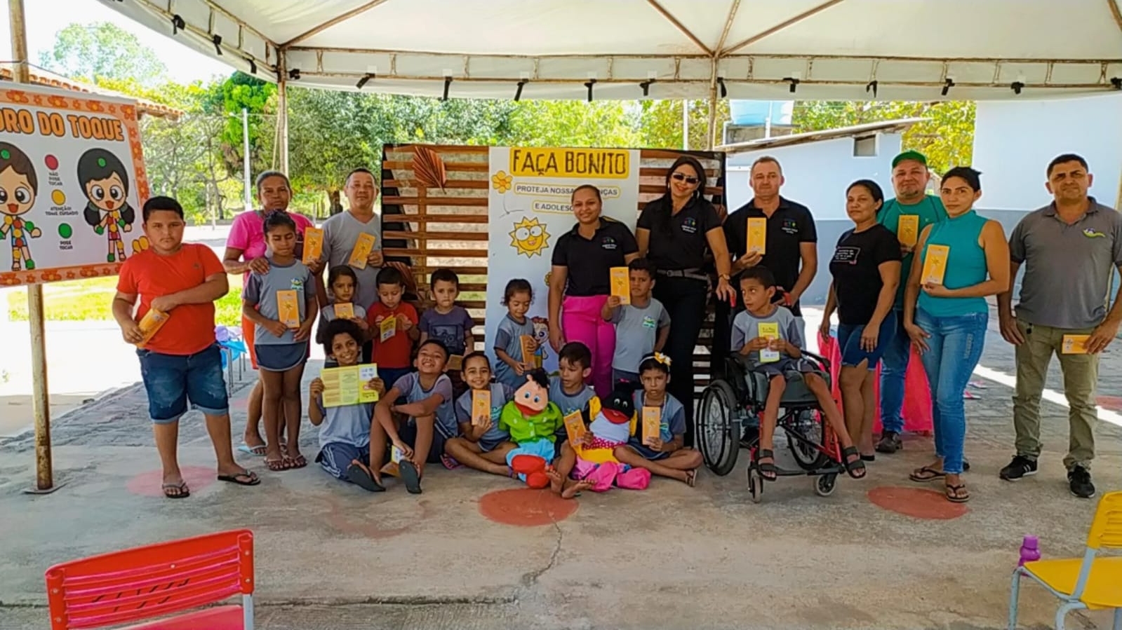 Ação dos Conselheiros Tutelares de Angico-TO, no Dia Nacional de Combate ao Abuso e à Exploração Sexual de Crianças e Adolescentes